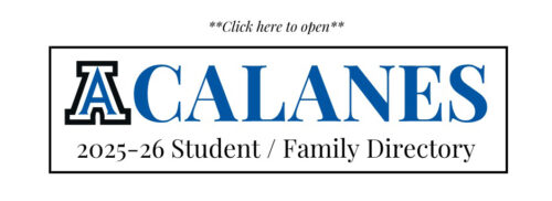 Student/Family Directory 2025/2026 Button